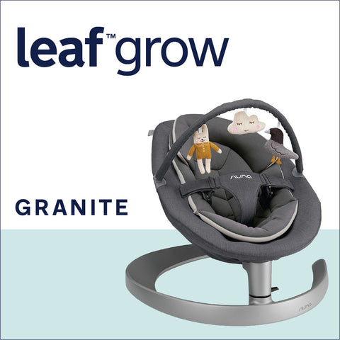 Nuna LEAF™ Grow with Toy Bar - Granite (2021)  (Nuna Official Store Exclusive) | Little Baby.