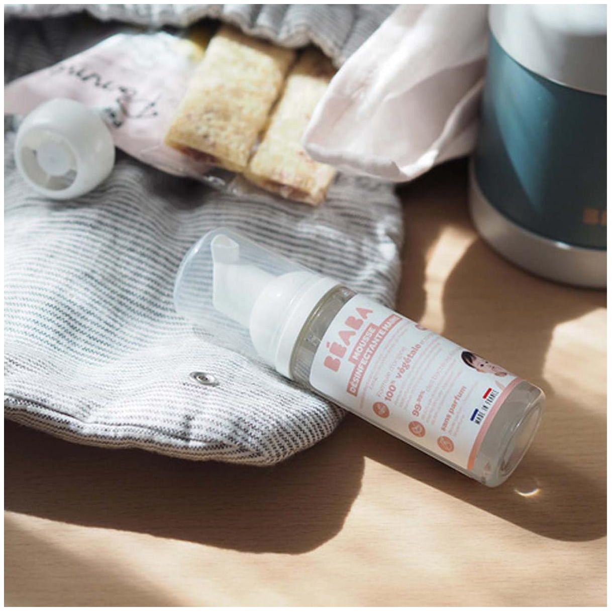 Beaba On-The-Go Hand Sanitising Foam 50ml - Fragrance Free-2