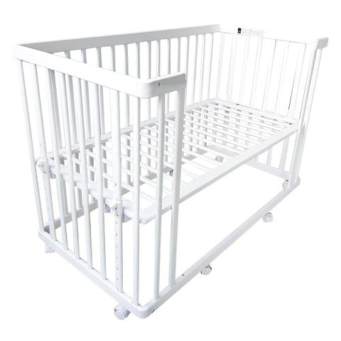 [Bundle] Lucky Baby Lettino Baby Cot & Allerfree Mattress - WHITE Only