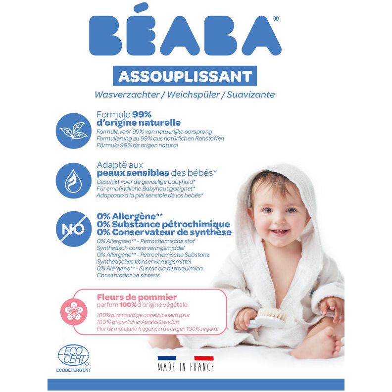 Beaba Baby Fabric Softener 1L - Apple Blossom