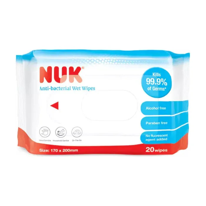 NUK Anti-bacterial Wet Wipes (20s x 5)-2