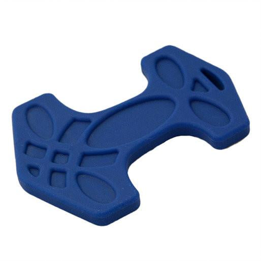 Helles Teeth Thor's Hammer Teether (Steel Blue) | Little Baby.