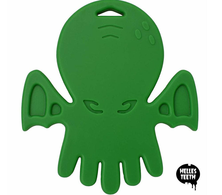 Helles Teeth Cthulhu Teether (Deep Green) | Little Baby.