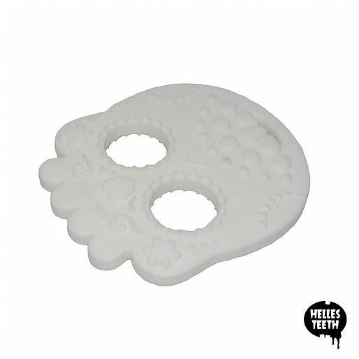Helles Teeth Sugar Skull Teether (White) | Little Baby.