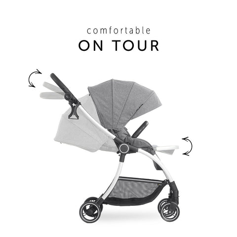 Hauck Eagle 4S Colibri Stroller (Grey): Lightweight, Travel System, Reversible | Little Baby.