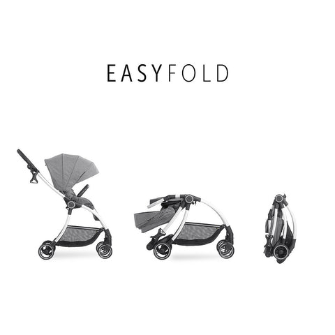 Hauck Eagle 4S Colibri Stroller (Grey): Lightweight, Travel System, Reversible | Little Baby.