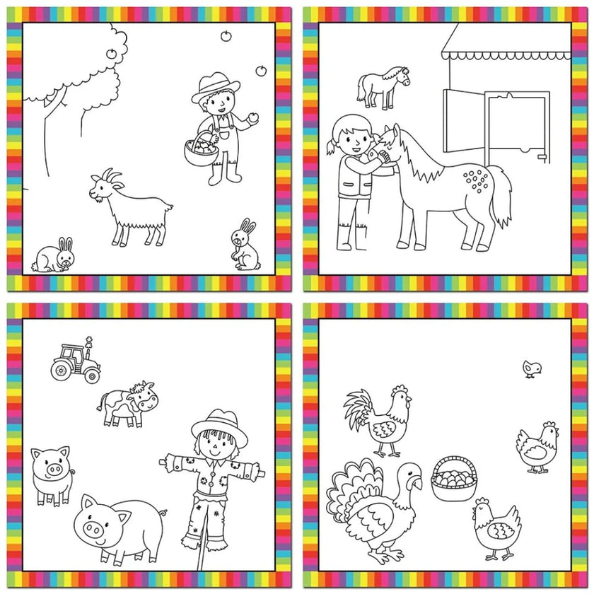 Galt First Water Magic Reusable Colouring Book (Assorted Designs)