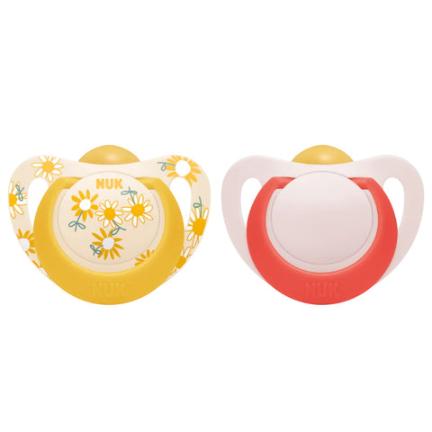 NUK Star Day Latex Soother Twin Pack (Assorted Designs)