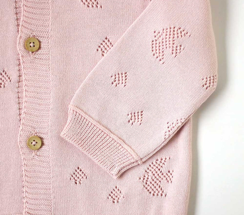 Hoppetta Cookia Cardigan - Pink | Little Baby.