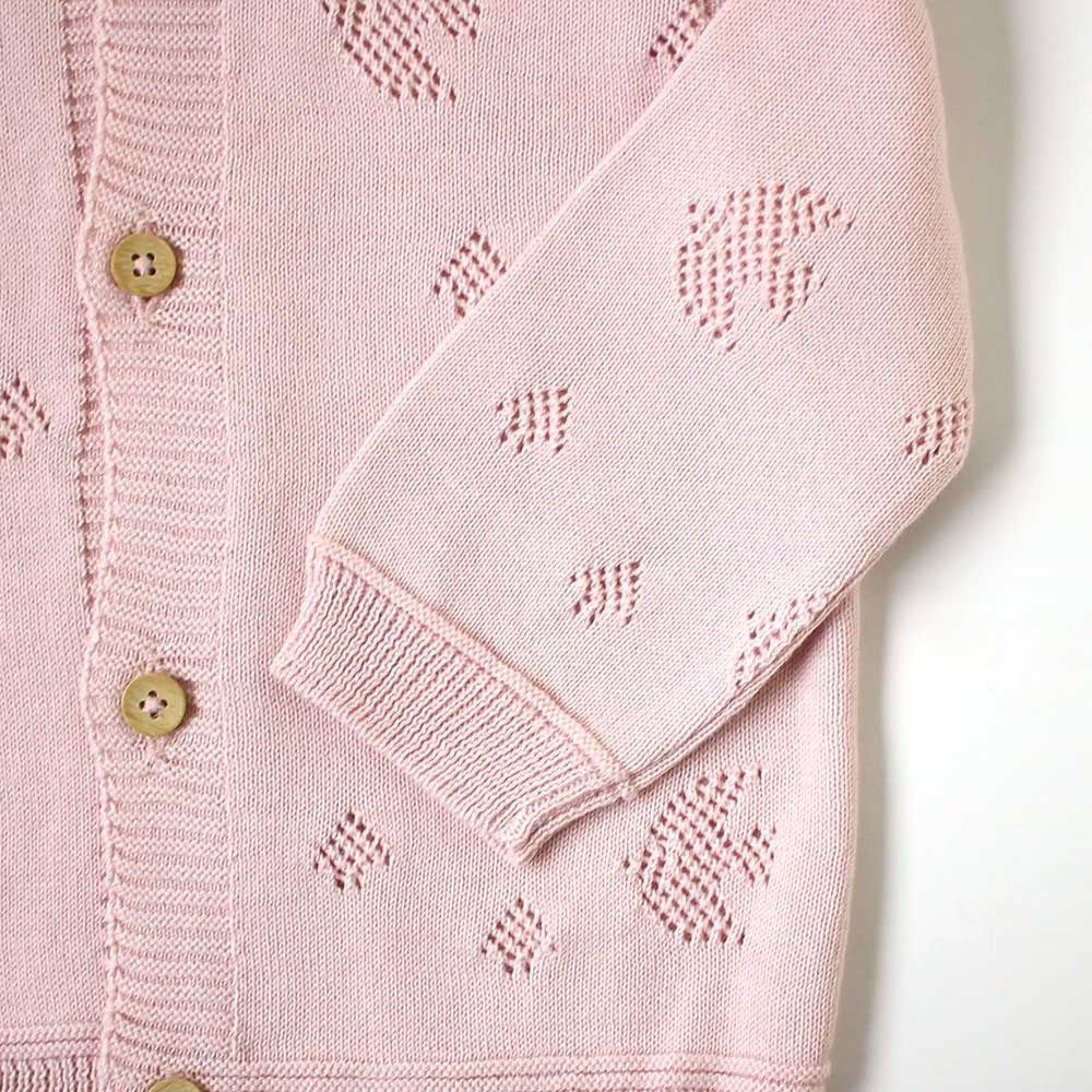 Hoppetta Cookia Cardigan - Pink | Little Baby.