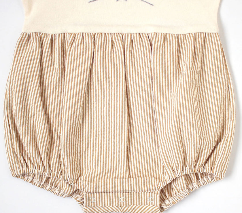 Hoppetta Animal Romper - Beige | Little Baby.