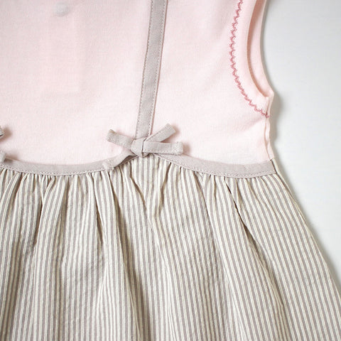 Hoppetta Pink/Checked Grey Dress | Little Baby.