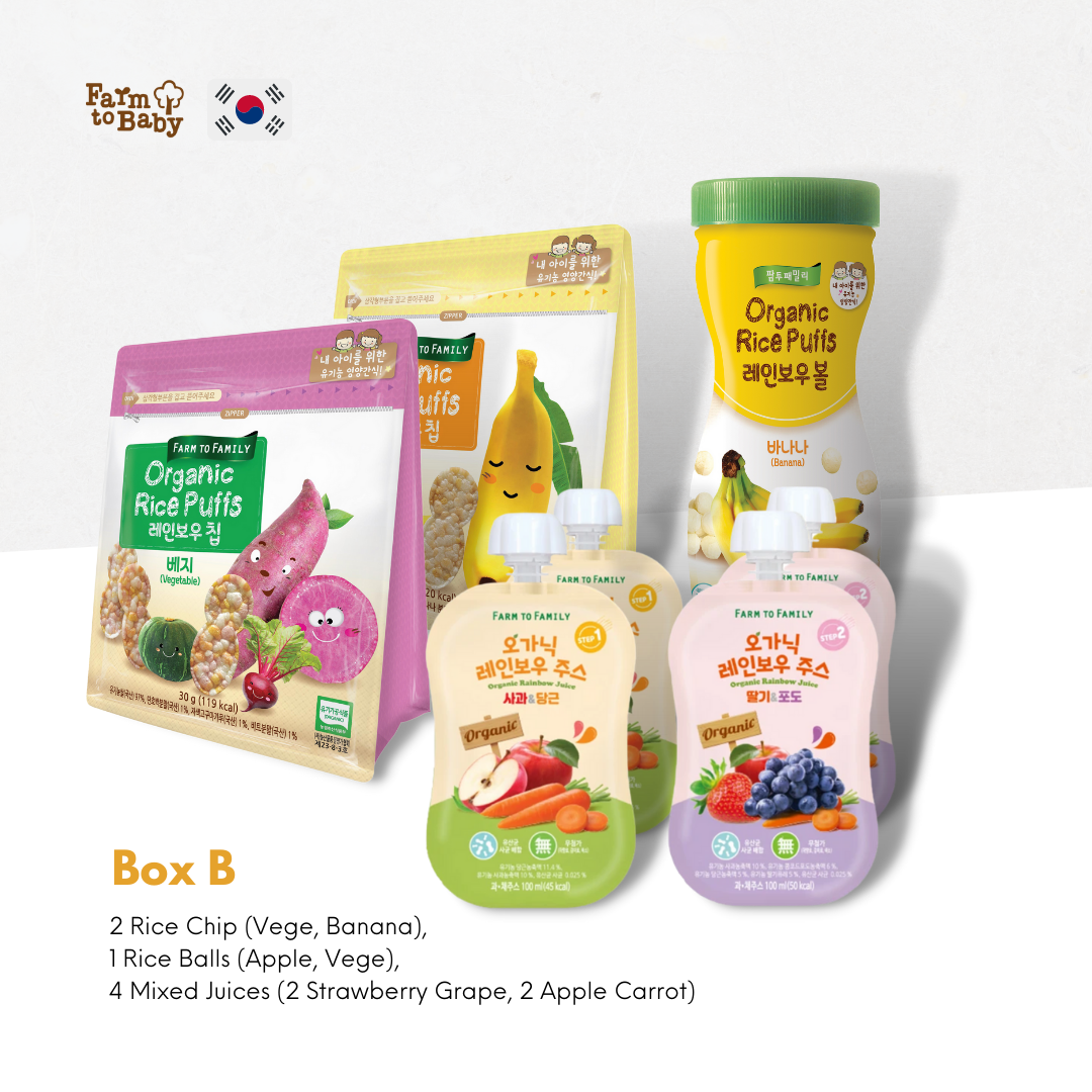 FarmToBaby Organic Baby Snack (6m+) Snack Box - Expiry 06/22 | Little Baby.