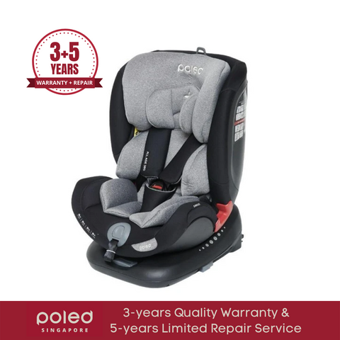 Poled x Hyundai ALL AGE 360 Swivel Car Seat | Galaxy Grey [0m-12yo] | Little Baby.