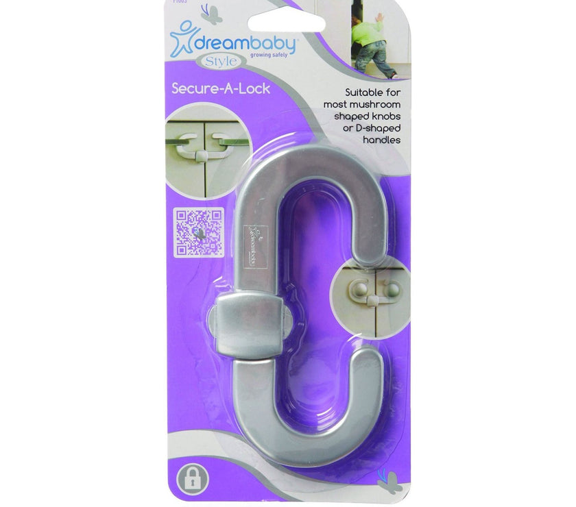 Dreambaby Secure-A-Lock - Silver DB01003 | Little Baby.
