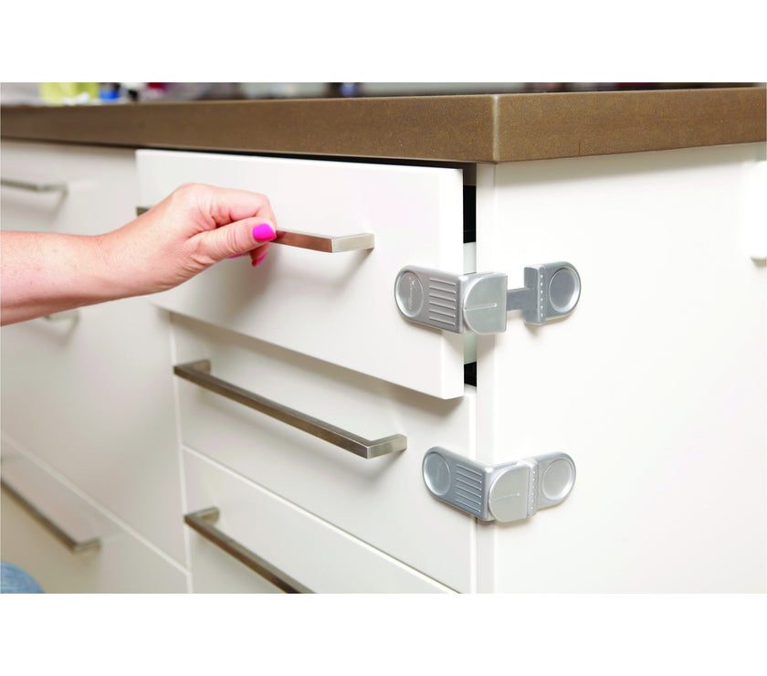 Dreambaby Angle Lock 2pk - Silver DB01006 | Little Baby.