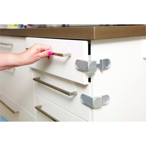 Dreambaby Angle Lock 2pk - Silver DB01006 | Little Baby.