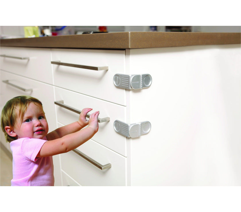 Dreambaby Angle Lock 2pk - Silver DB01006 | Little Baby.
