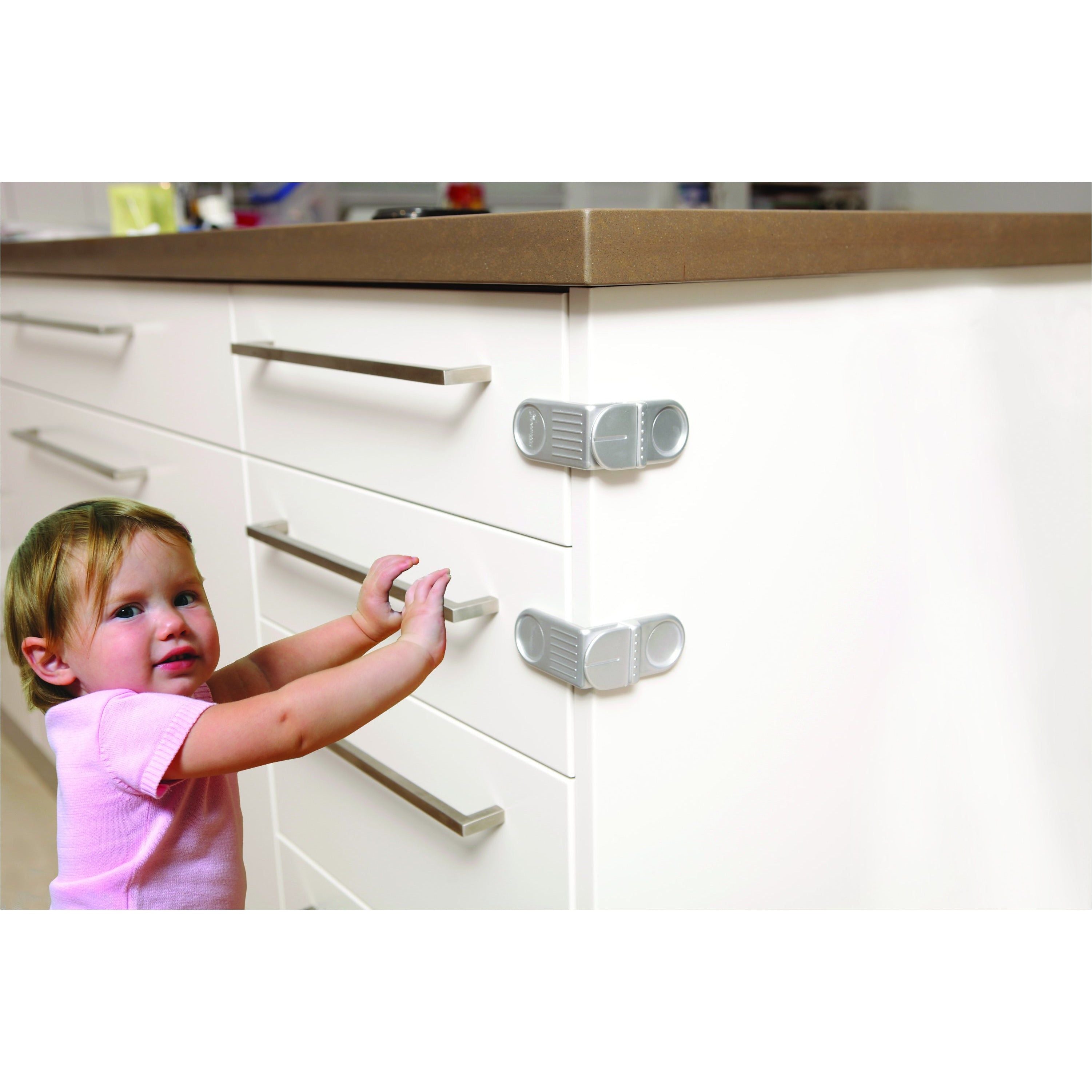 Dreambaby Angle Lock 2pk - Silver DB01006 | Little Baby.