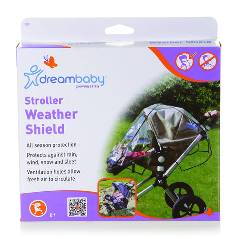 Dreambaby Stroller Weather Shield - Black Piping DB00259 | Little Baby.