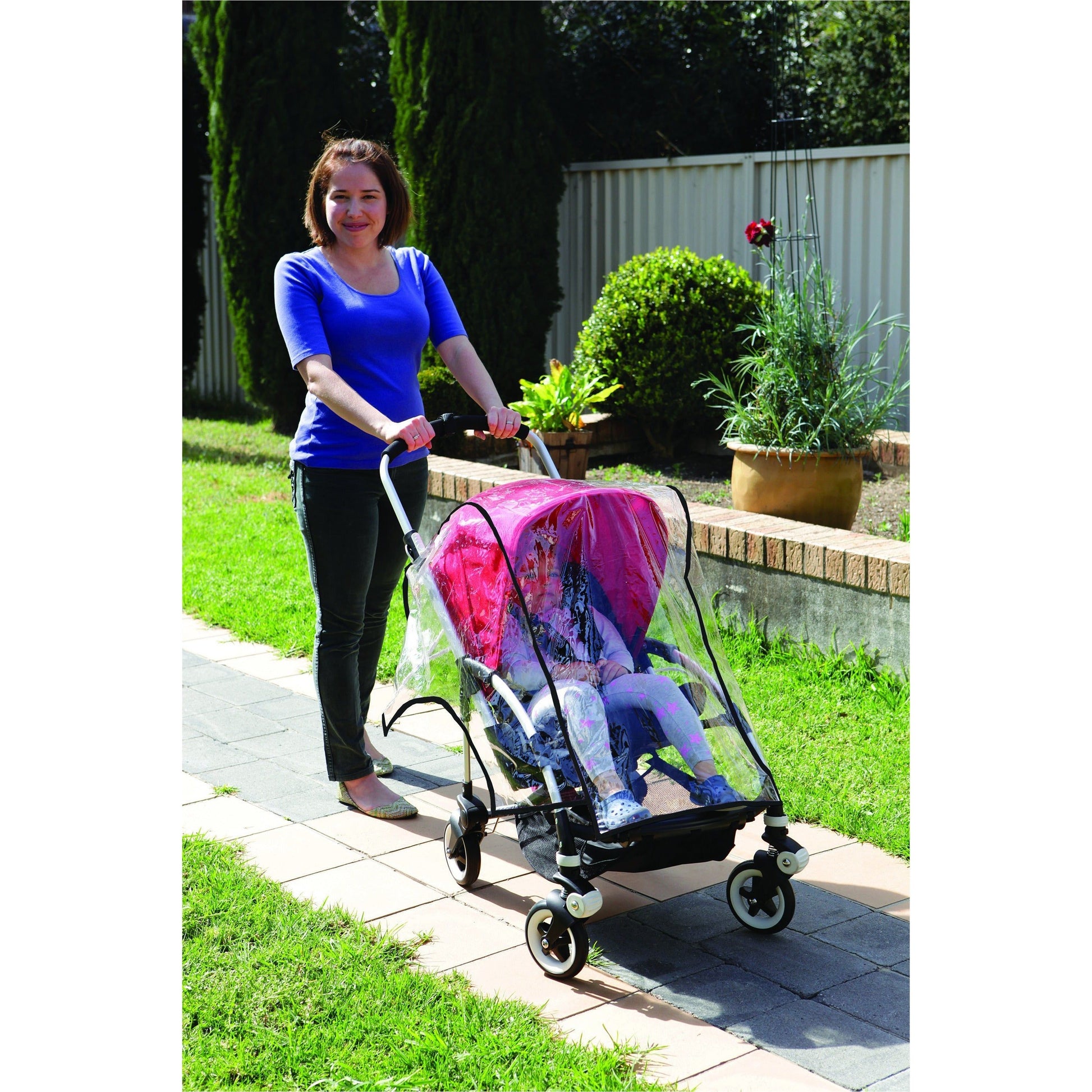 Dreambaby Stroller Weather Shield - Black Piping DB00259 | Little Baby.