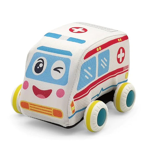Lucky Baby Soft Pull Back Vehicle Set
