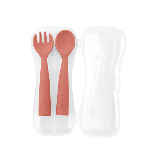 Haakaa Bendy Silicone Cutlery Set (Assorted Colours)