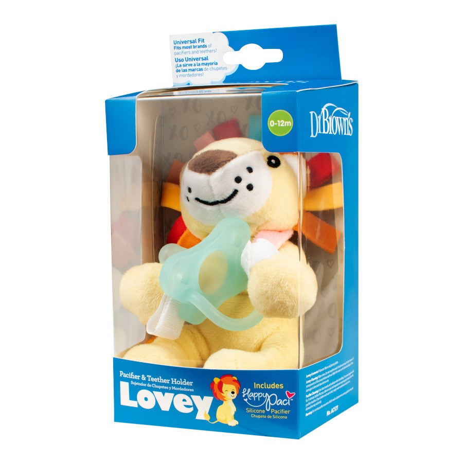 Dr. Brown’s Lovey Pacifier & Teether Holder (Assorted Designs)-2