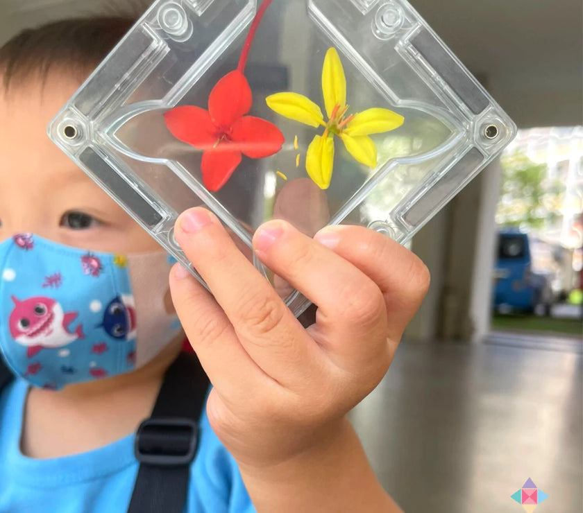 SparksMag Transparent 104 Pcs Petite Magnetic Tiles Set
