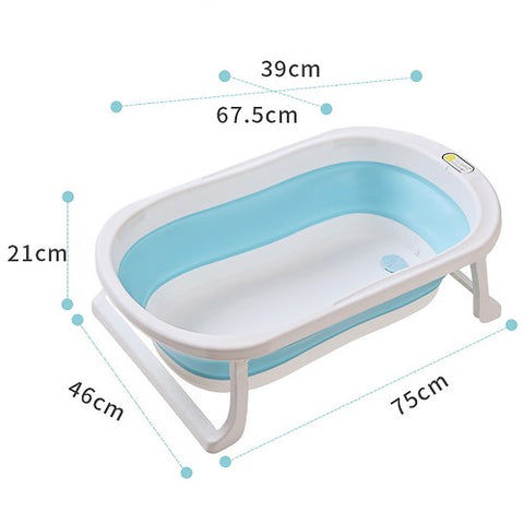 Lucky Baby Collapsible Bath Tub w/Thermometer