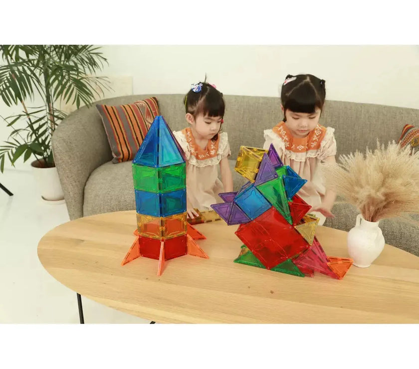 SparksMag Classic 208 Pcs Grande Magnetic Tiles Set