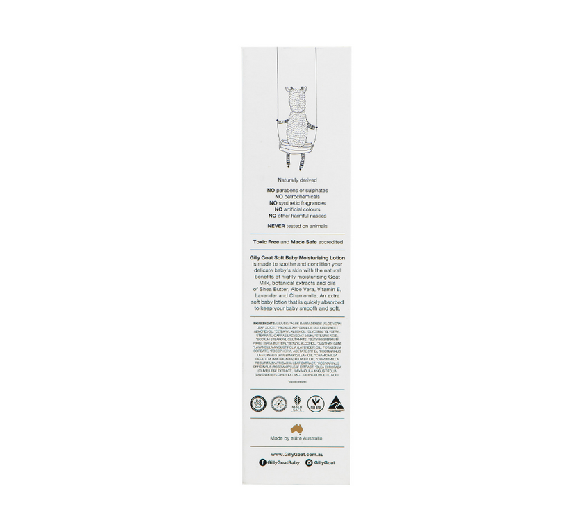 GILLY GOAT Soft Baby Mositurising Lotion 250ml | Little Baby.