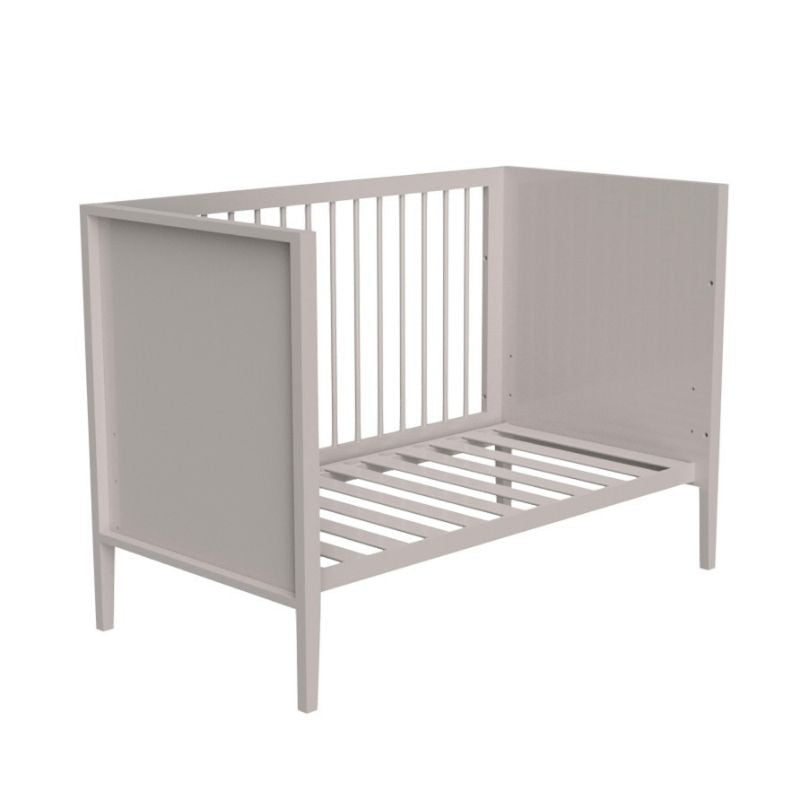 Little kBaby Baby Cot - Soft Tone Grey (with Free Mattress)-6