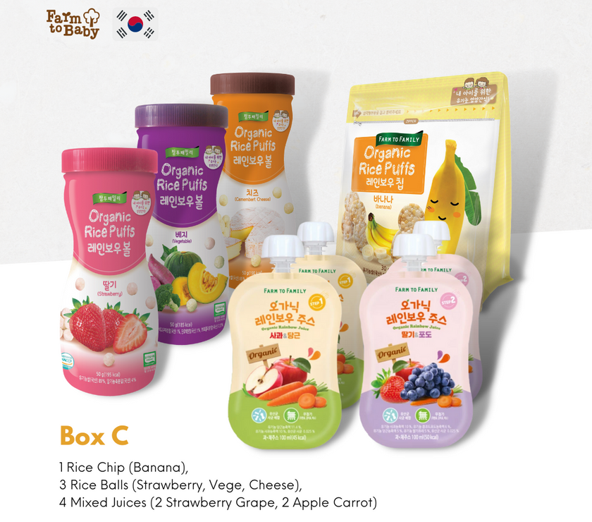 FarmToBaby Organic Baby Snack (6m+) Snack Box - Expiry 06/22 | Little Baby.