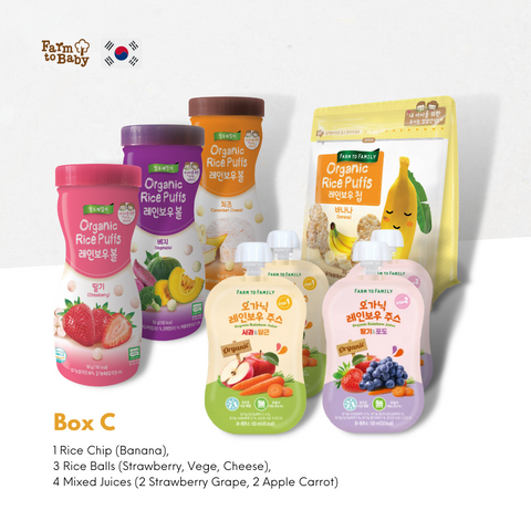 FarmToBaby Organic Baby Snack (6m+) Snack Box - Expiry 06/22 | Little Baby.