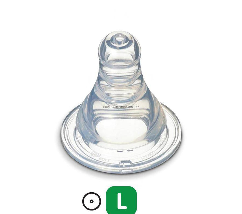 Pigeon Flexible Peristaltic Nipple Blister Pack 2pcs/set (L) | Little Baby.