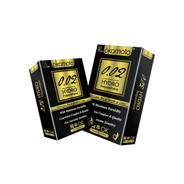 Okamoto Condoms 002 Hydro Polyurethane 3s | Little Baby.