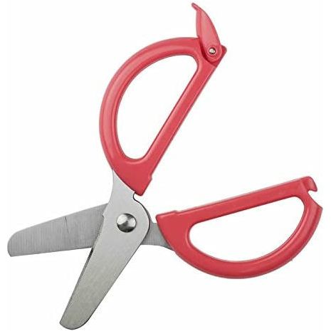 Richell Stainless Steel Scissors for Baby Food with Case 2pcs