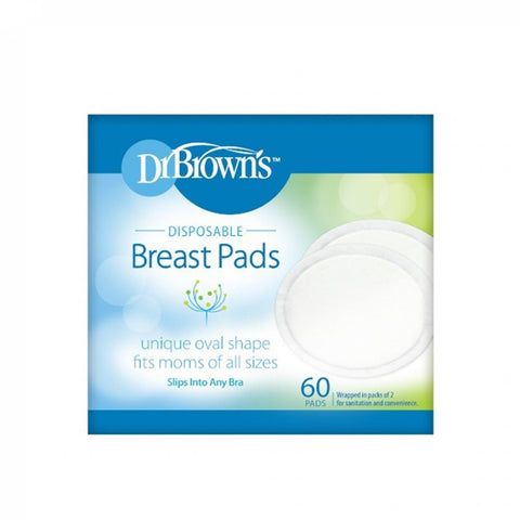 Dr. Brown’s Oval Disposable Breast Pads 60pcs