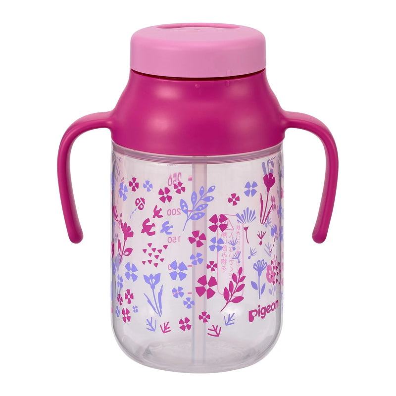 Pigeon Kurutto Straw Bottle Flower 330ml-2