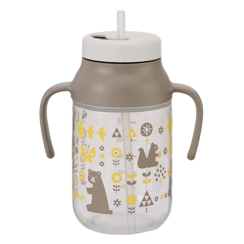 Pigeon Kurutto Straw Bottle Animal 330ml-1