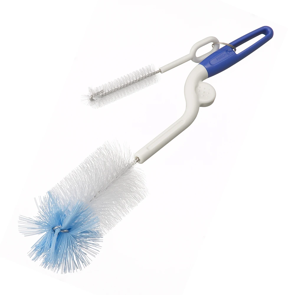 Pigeon Nylon Brush (Rotary) with Nipple Brush x4