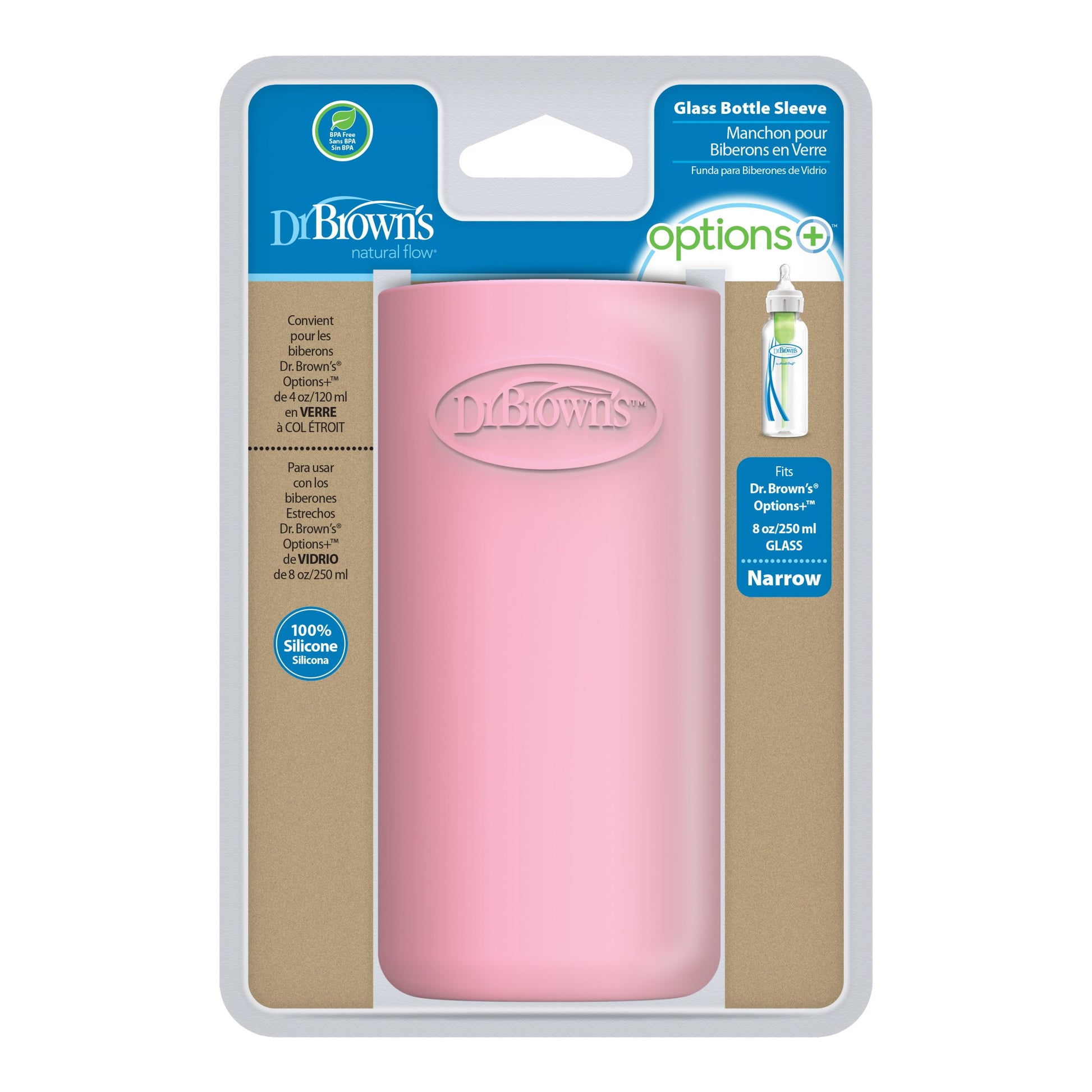 Dr. Brown’s Natural Flow® Options+™ Glass Baby Bottle Sleeve-12