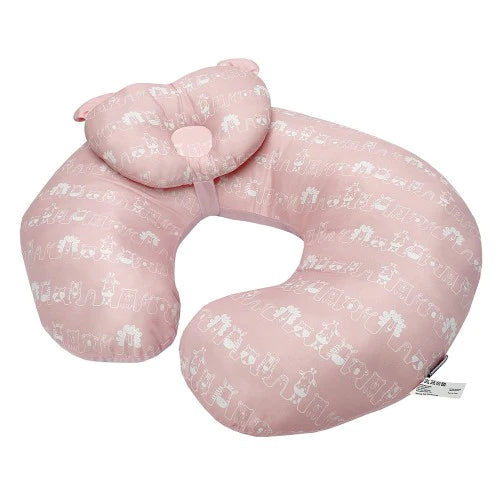 Lucky Baby Cuddle'U Nursing Pillow/Positioner + Infant Pillow - Pink Animal-2
