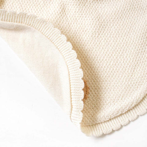 Hoppetta Knit Bib - Hedgehog | Little Baby.