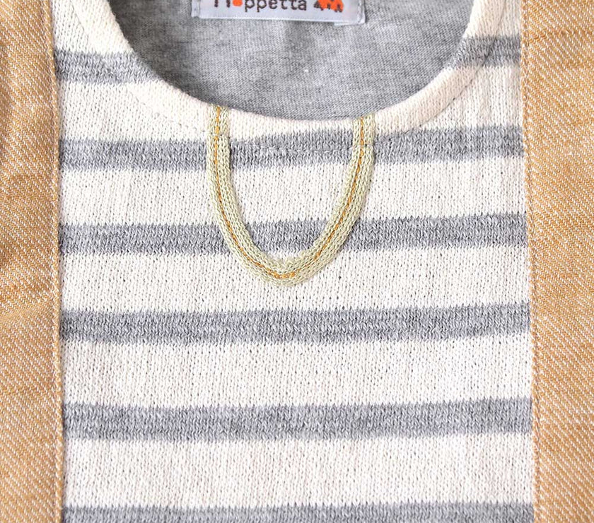 Hoppetta Boy Short Overall - Gray | Little Baby.