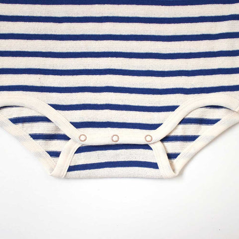 Hoppetta Blue Stripe Bodysuit - Blue | Little Baby.
