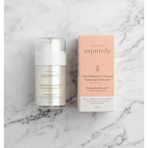 aspurely Anti-Pollutant & Infrared Hydrating Sunscreen, SPF 20 PA +++
