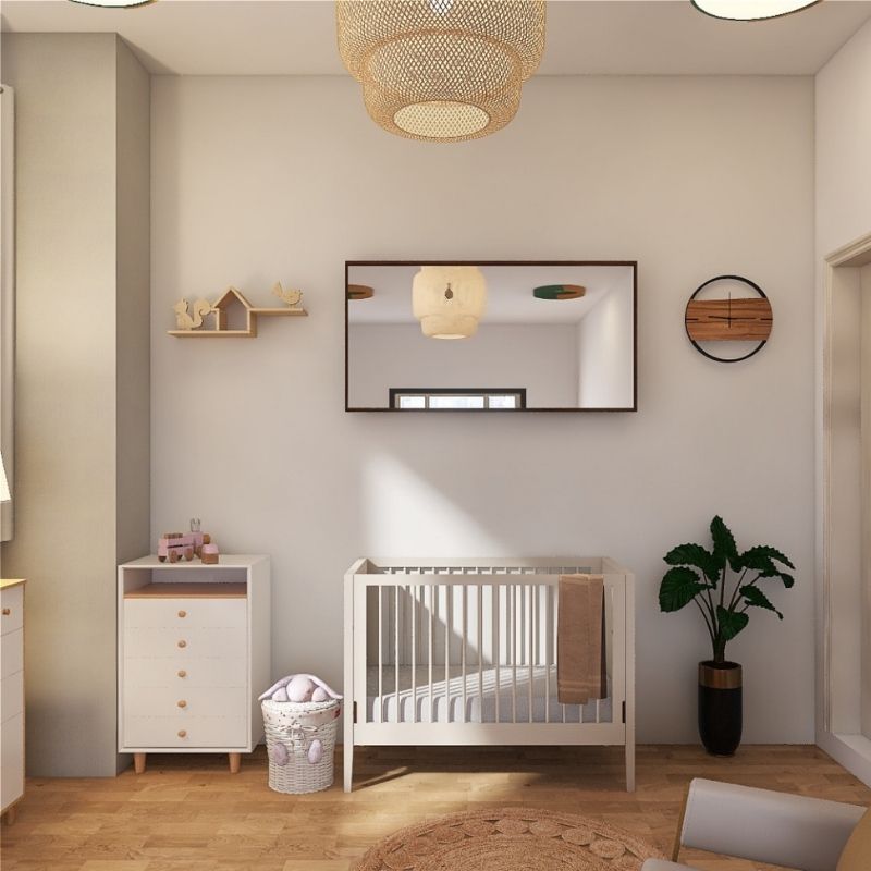 Little kBaby Baby Cot - Soft Tone Grey (with Free Mattress)-2