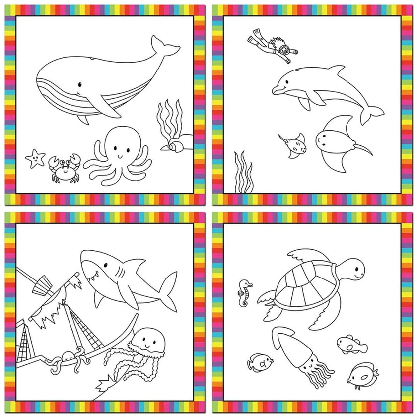 Galt First Water Magic Reusable Colouring Book (Assorted Designs)